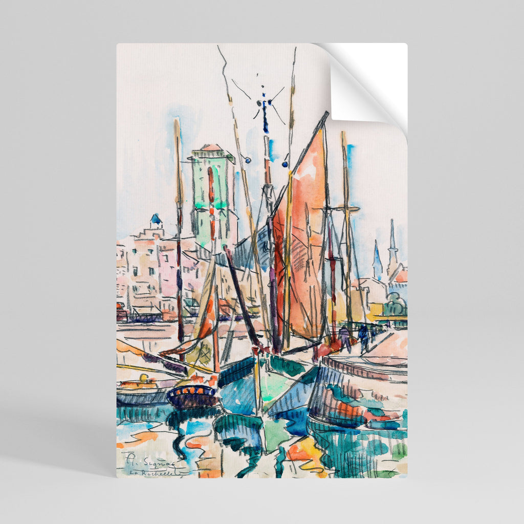 LA ROCHELLE vertikal poster med självhäftande tryck