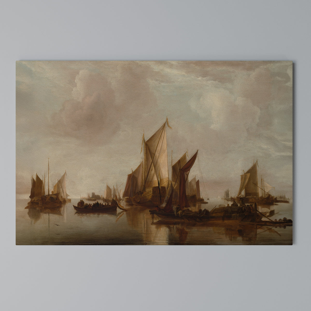 SAILS IN SERENITY Horizontal Canvas Print