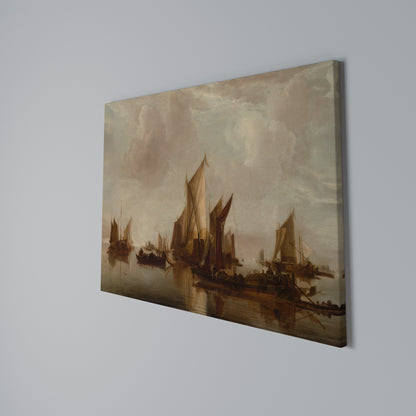 SAILS IN SERENITY Horizontal Canvas Print