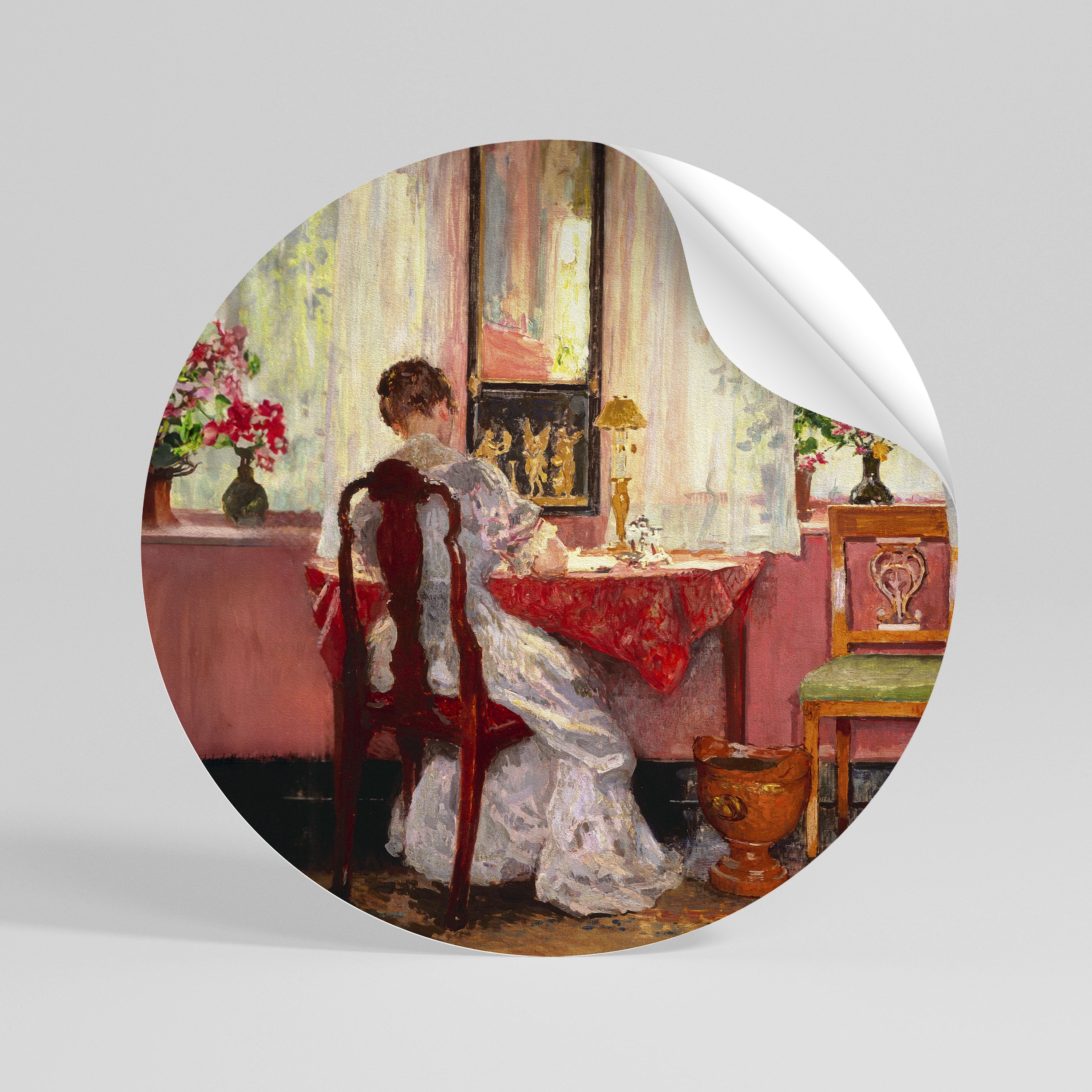 WHISPERS OF A GENTLE DAY Rund väggdekal