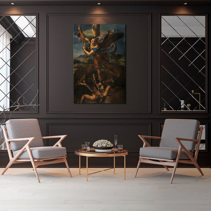 FURY AND FAITH Vertical Canvas Print