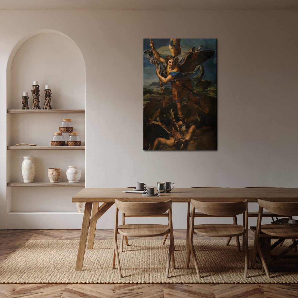 FURY AND FAITH Vertical Canvas Print