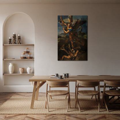 FURY AND FAITH Vertical Canvas Print