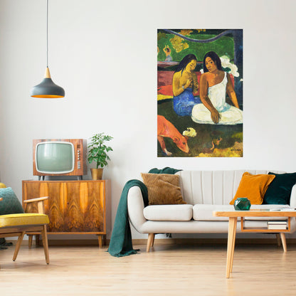 AREAREA AV GAUGUIN vertikal poster med självhäftande text