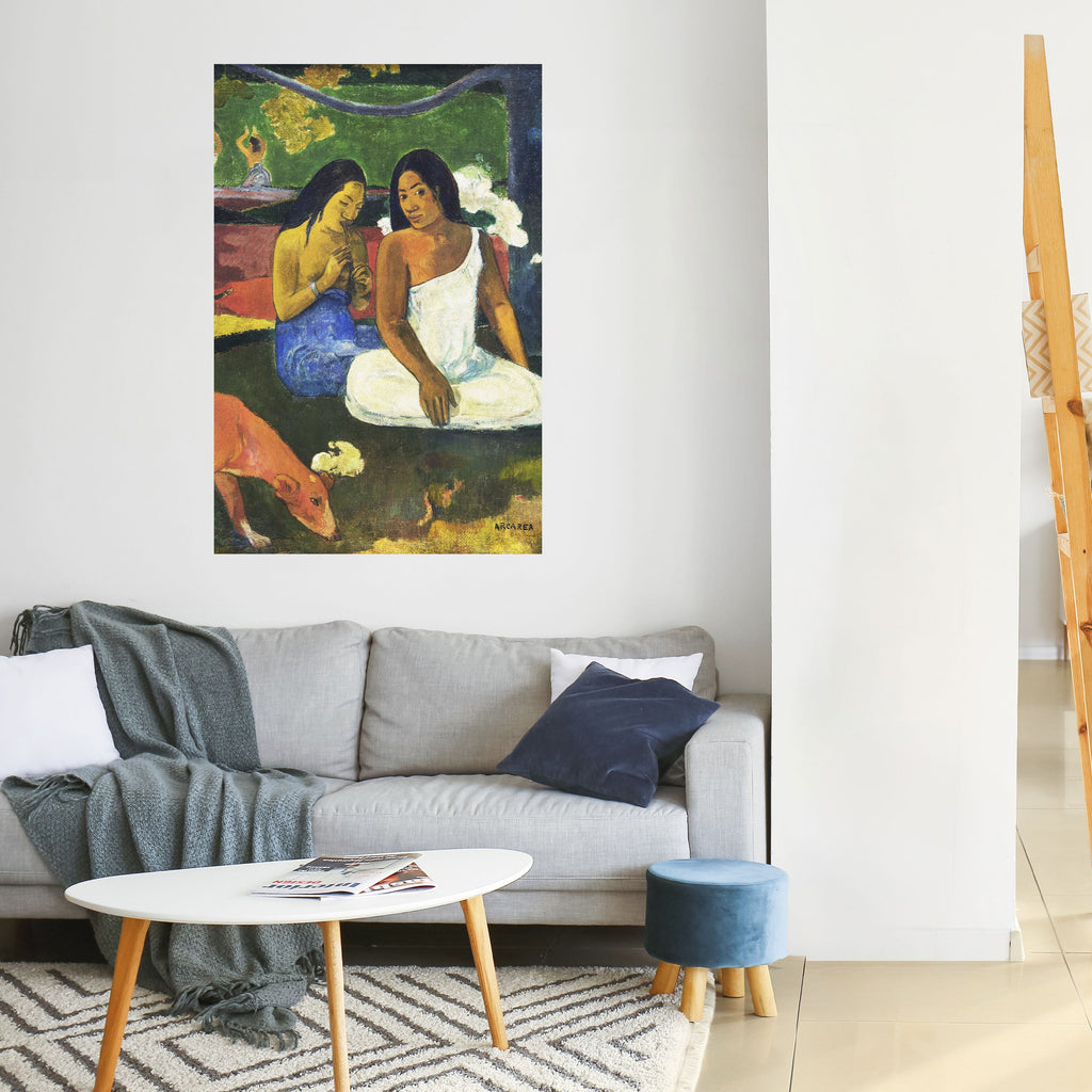 AREAREA AV GAUGUIN vertikal poster med självhäftande text