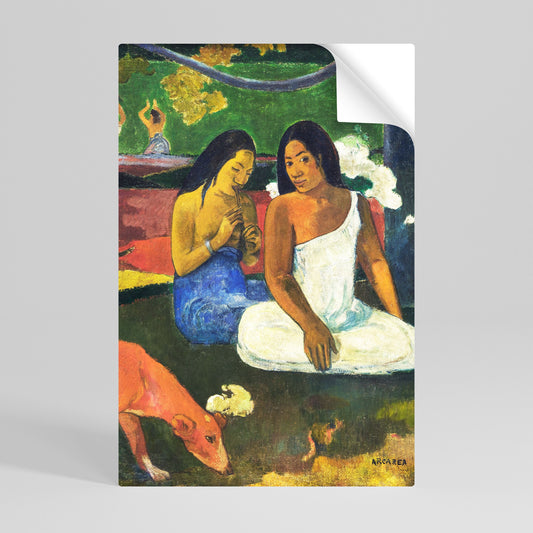 AREAREA AV GAUGUIN vertikal poster med självhäftande text