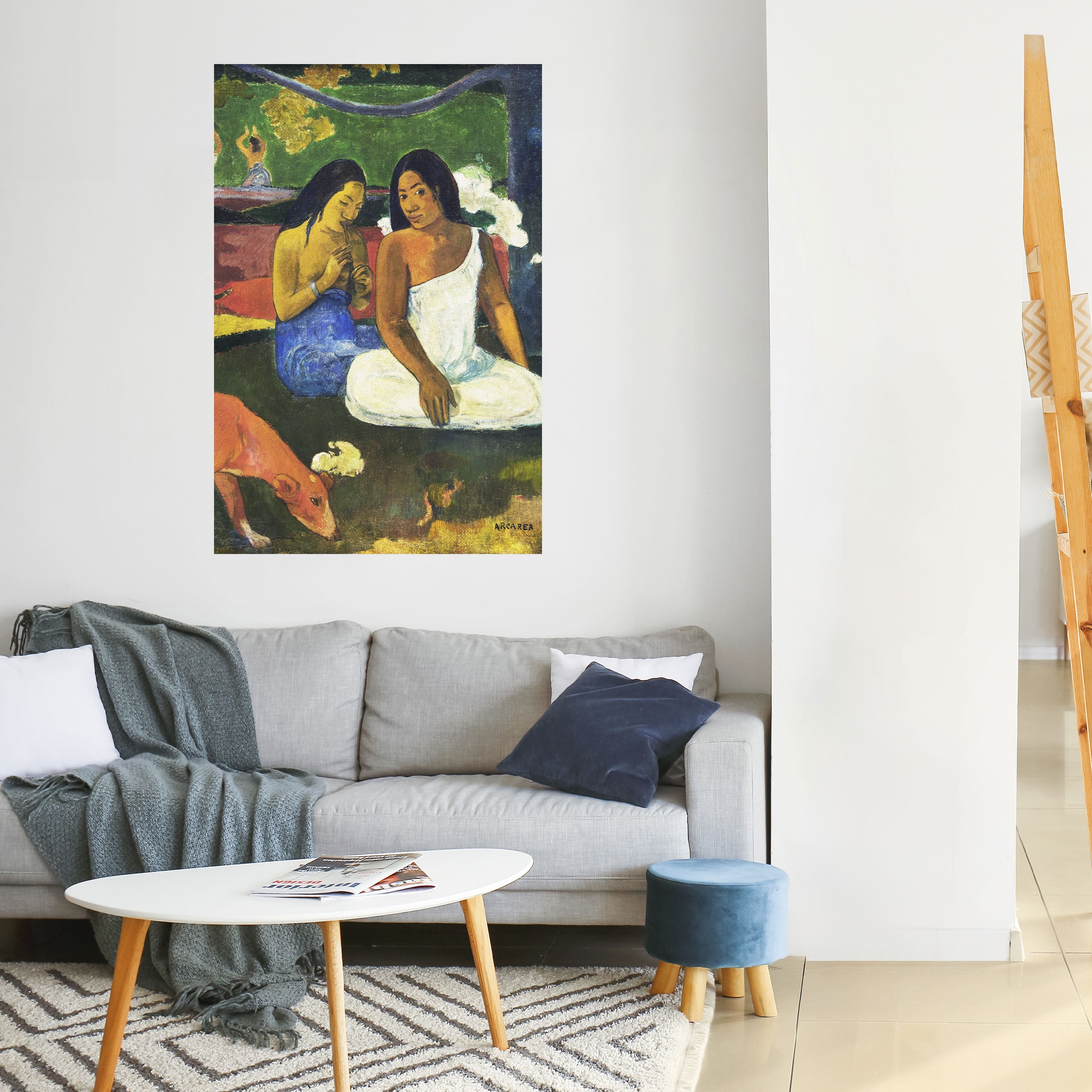 AREAREA AV GAUGUIN vertikal poster med självhäftande text