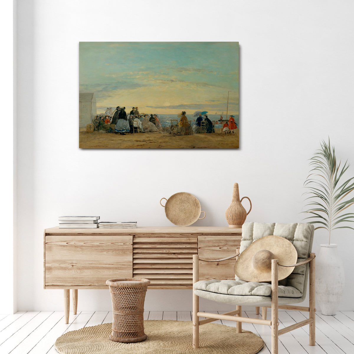 CHARMING COASTAL MOMENTS Horizontal Canvas Print
