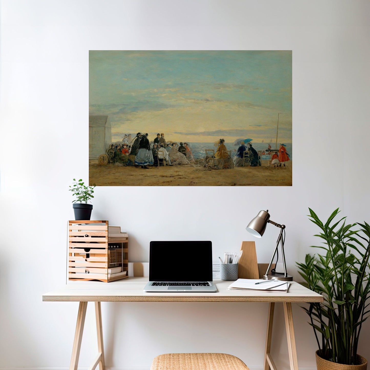 CHARMIGA KUSTONBLICK Horisontell Poster med självhäftande tryck