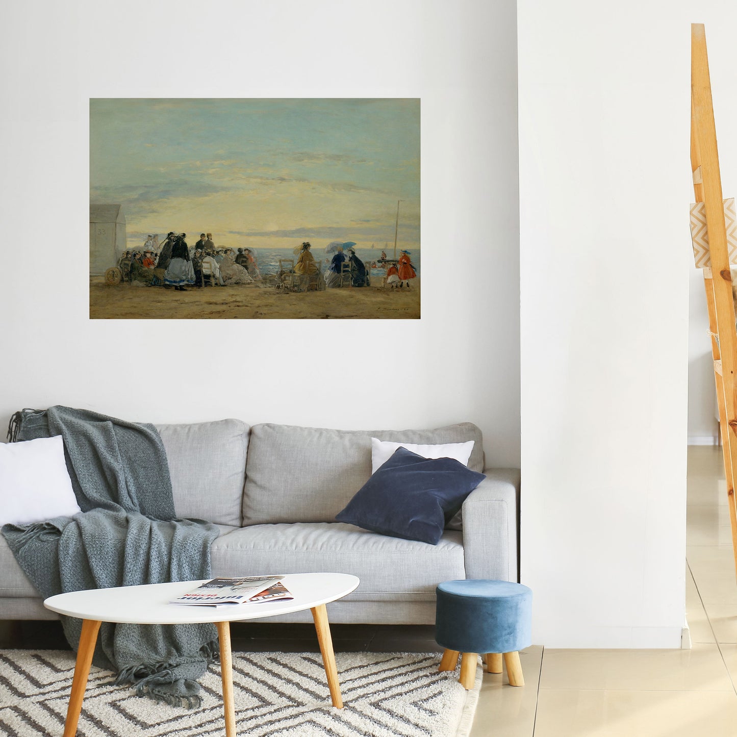 CHARMIGA KUSTONBLICK Horisontell Poster med självhäftande tryck