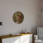 HAT OF PETALS Round Wall Art