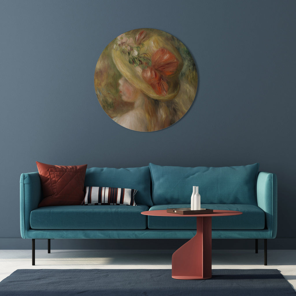 Rund väggdekoration med HATT AV KROPPLÅTAR