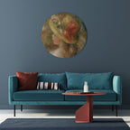 HAT OF PETALS Round Wall Art