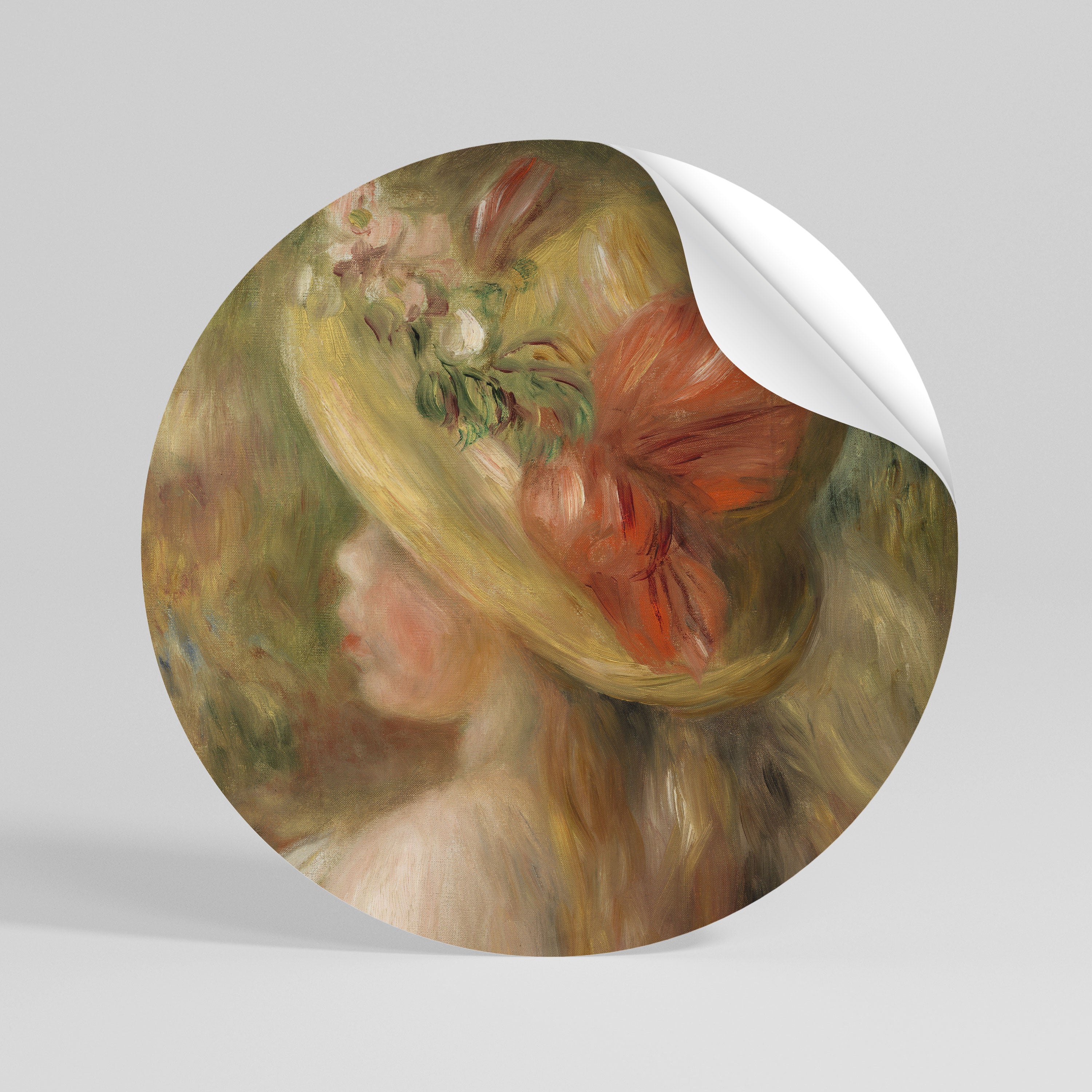 HAT OF PETALS Rund väggdekal