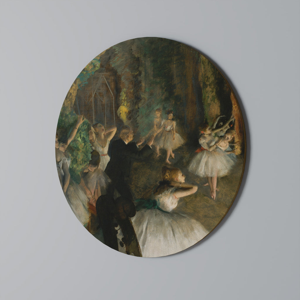 MYSTISK BALETREP Rund väggkonst