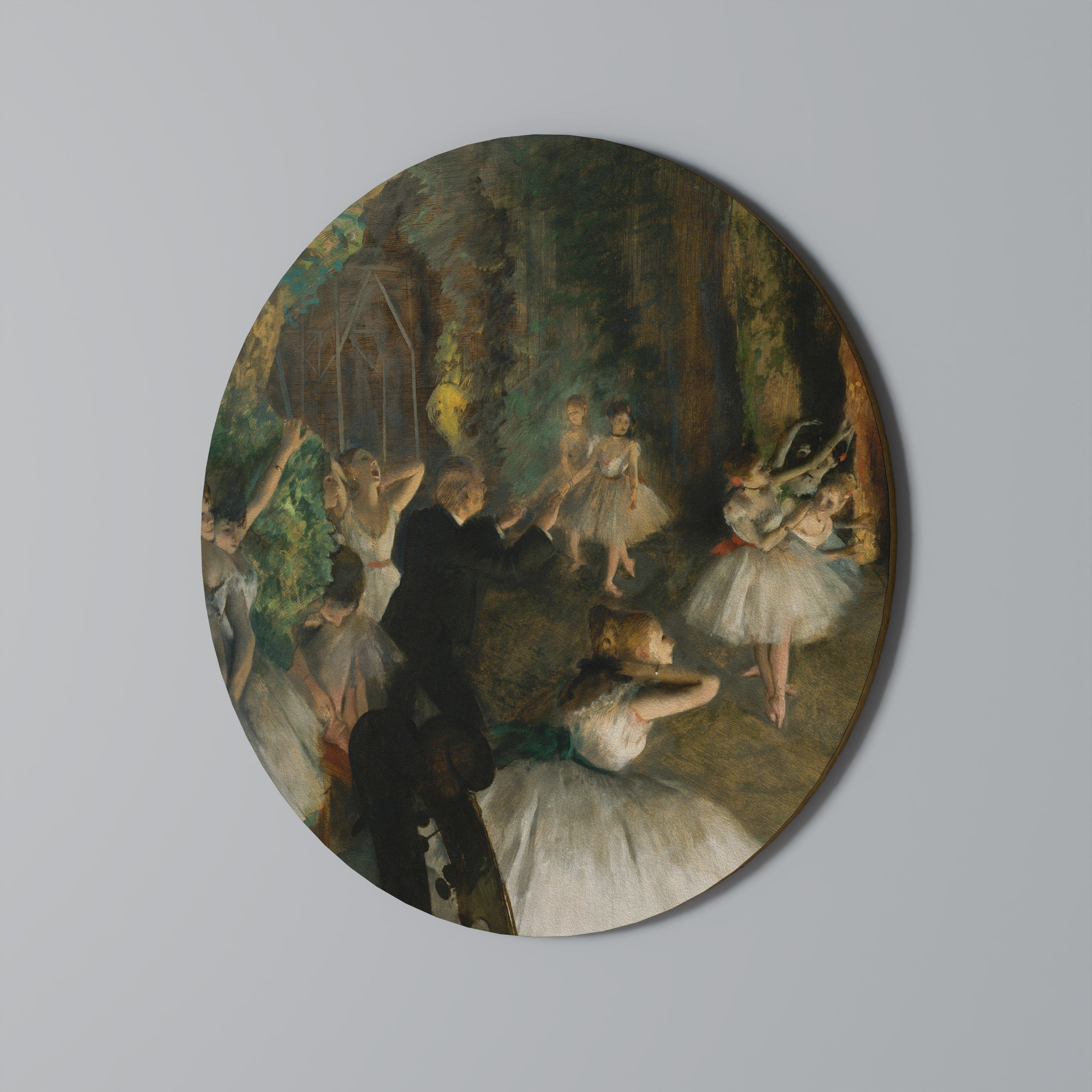 MYSTISK BALETREP Rund väggkonst