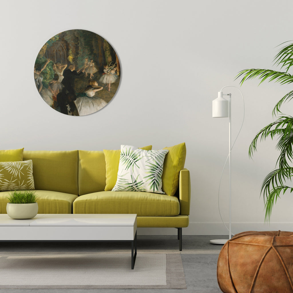 MYSTISK BALETREP Rund väggkonst