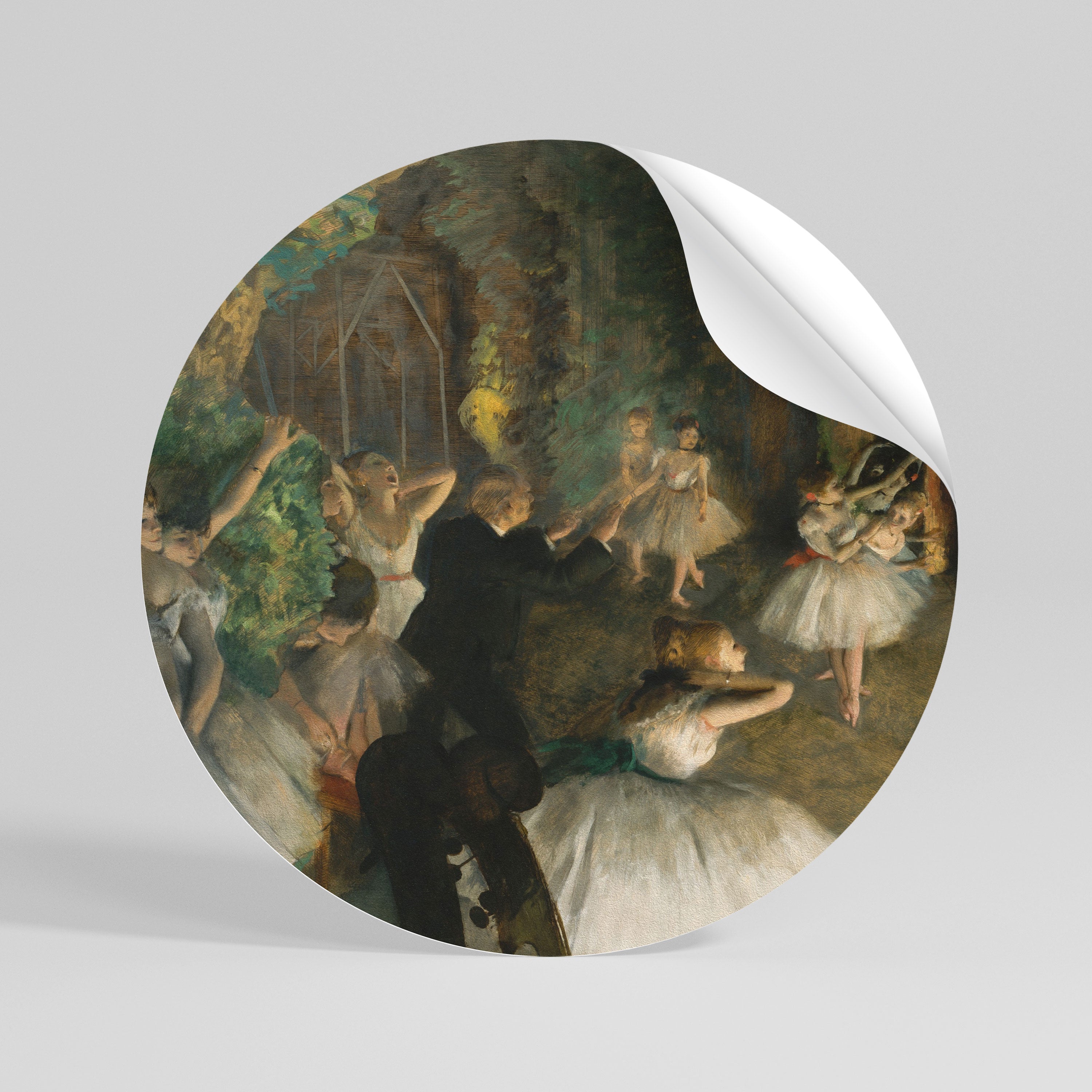 MYSTICAL BALLET REHEARSAL Rund väggdekal