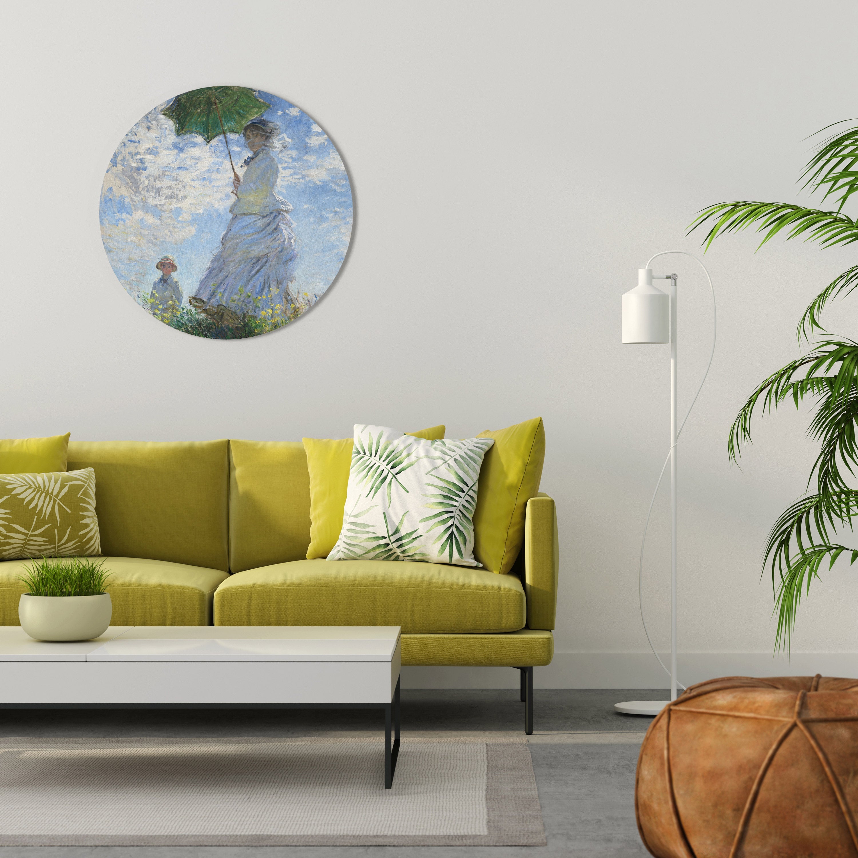 VÅRENS VISKNINGAR Rund Väggdekoration