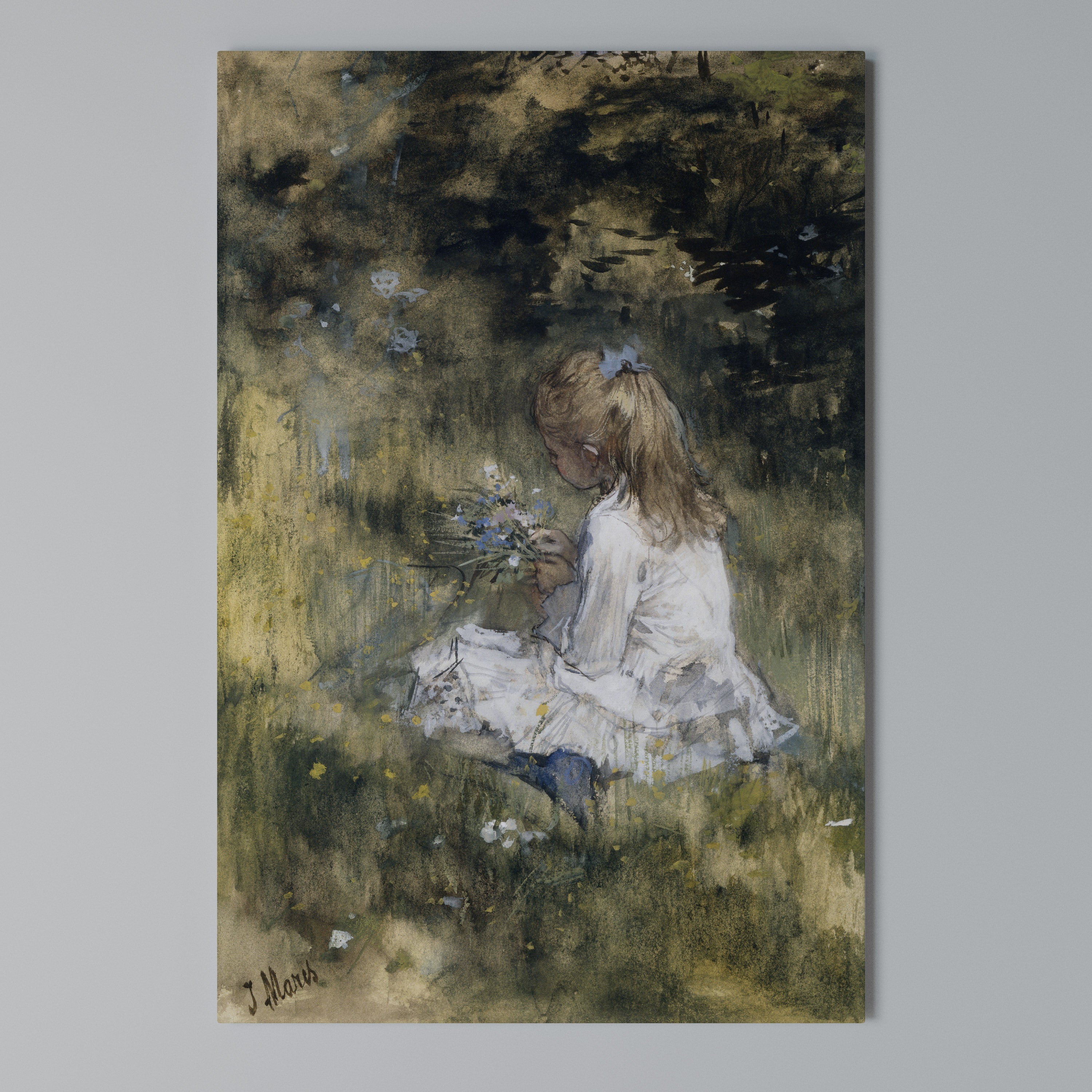 GATHERING SERENITY Vertical Canvas Print