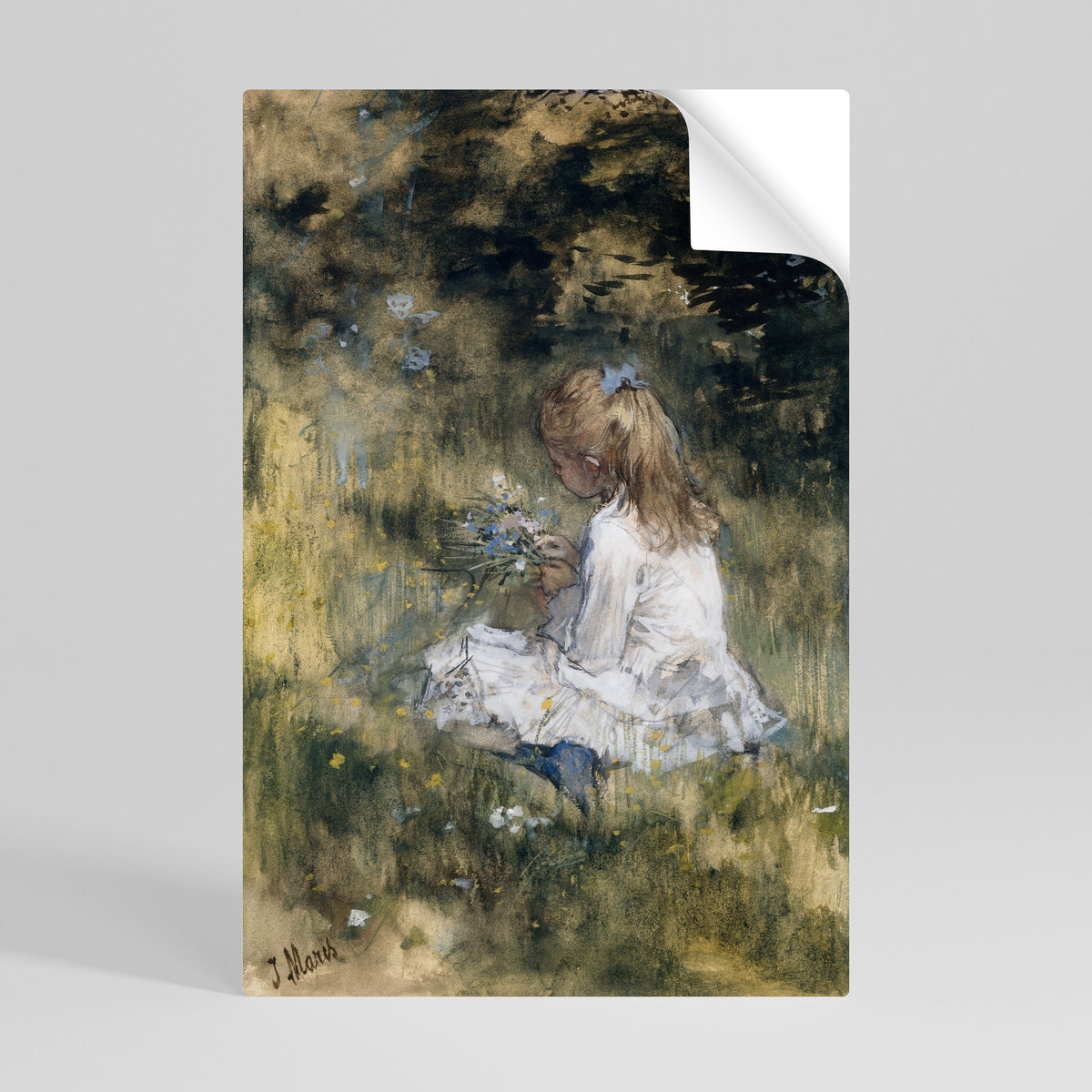GATHERING SERENITY Peel and Stick Vertical Poster