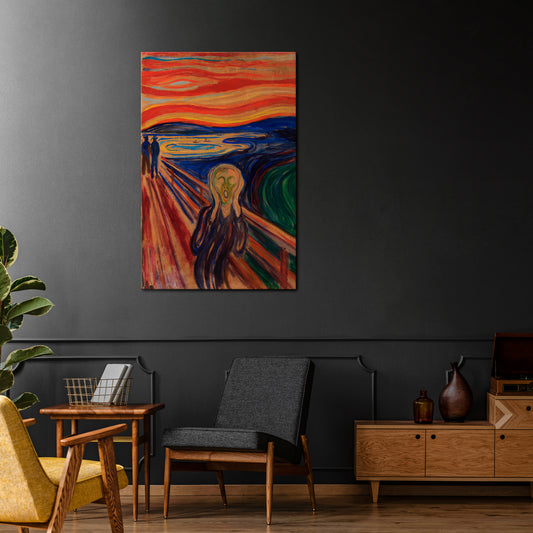 THE SCREAM Vertical Canvas Print