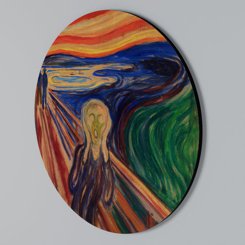 THE SCREAM Rund väggdekor