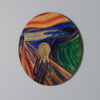 THE SCREAM Round Wall Art