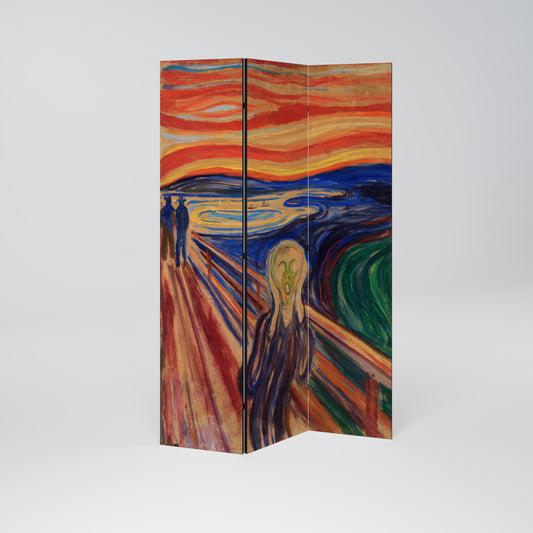 THE SCREAM Dekorativ rumsavdelare med 3 paneler