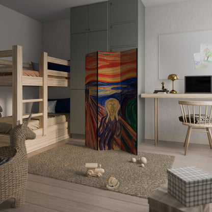 THE SCREAM Dekorativ rumsavdelare med 3 paneler