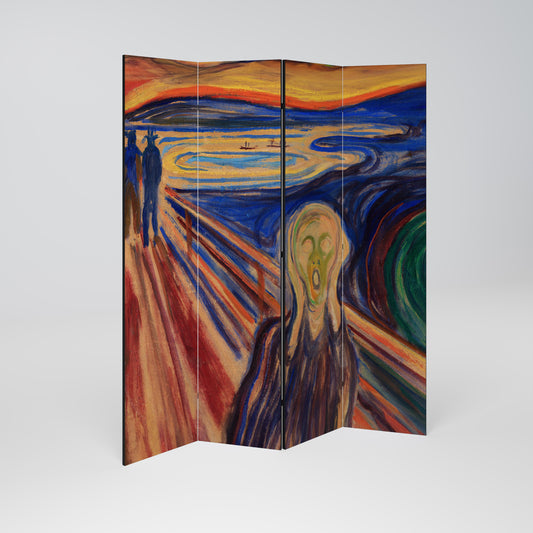 THE SCREAM Dekorativ rumsavdelare med 4 paneler