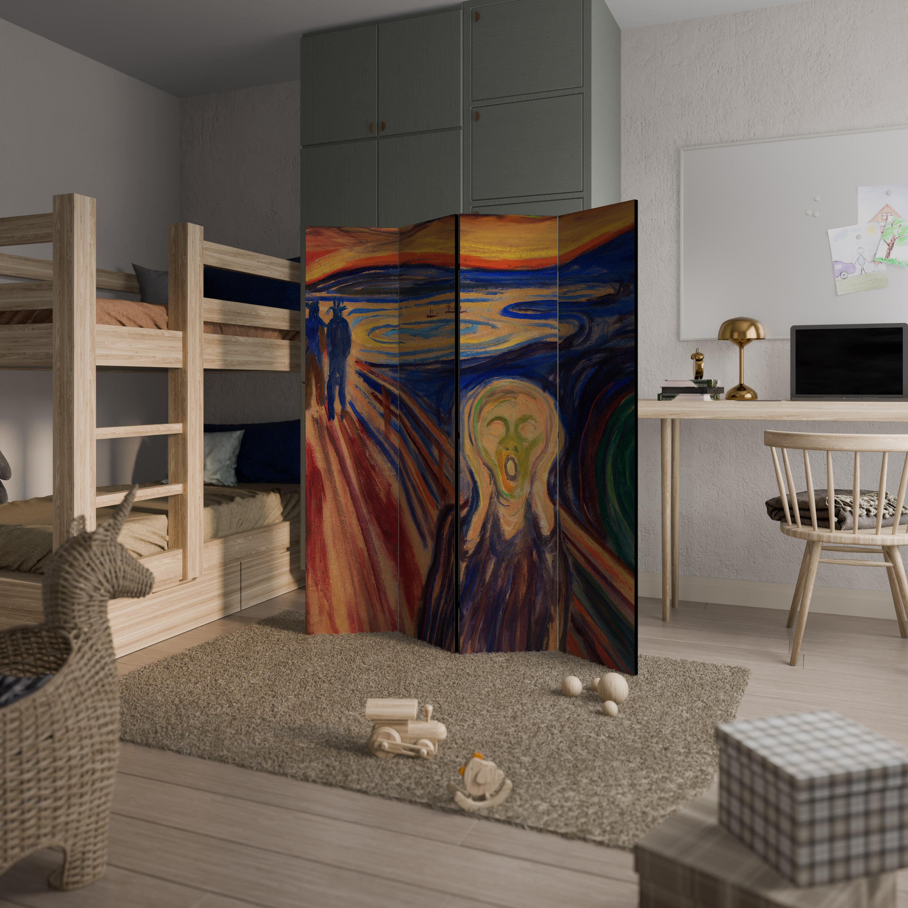 THE SCREAM Rumsavdelare 4 paneler