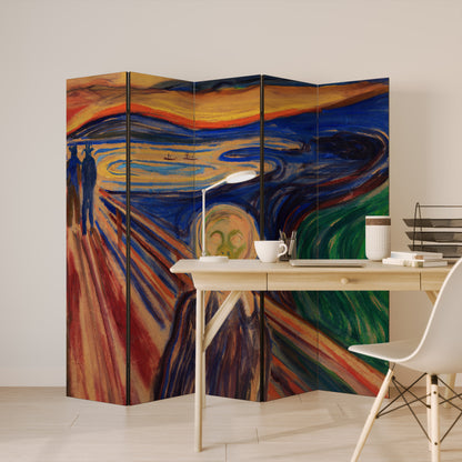 THE SCREAM Dekorativ rumsavdelare – 5 paneler