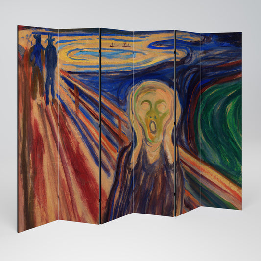 THE SCREAM Dekorativ rumsavdelare med 6 paneler