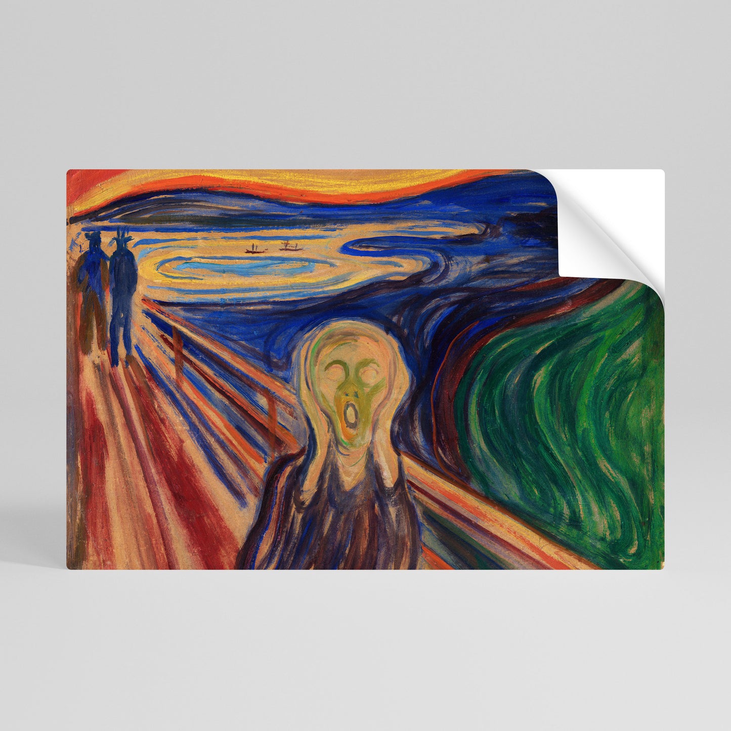 THE SCREAM Självhäftande Horisontell Poster