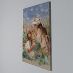 GIRLS IN THE GRASS Vertical Canvas Print