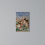 GIRLS IN THE GRASS Vertical Canvas Print
