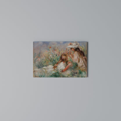 GIRLS IN THE GRASS Horizontal Canvas Print