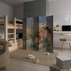 GIRLS IN THE GRASS 5-Panel Room Divider