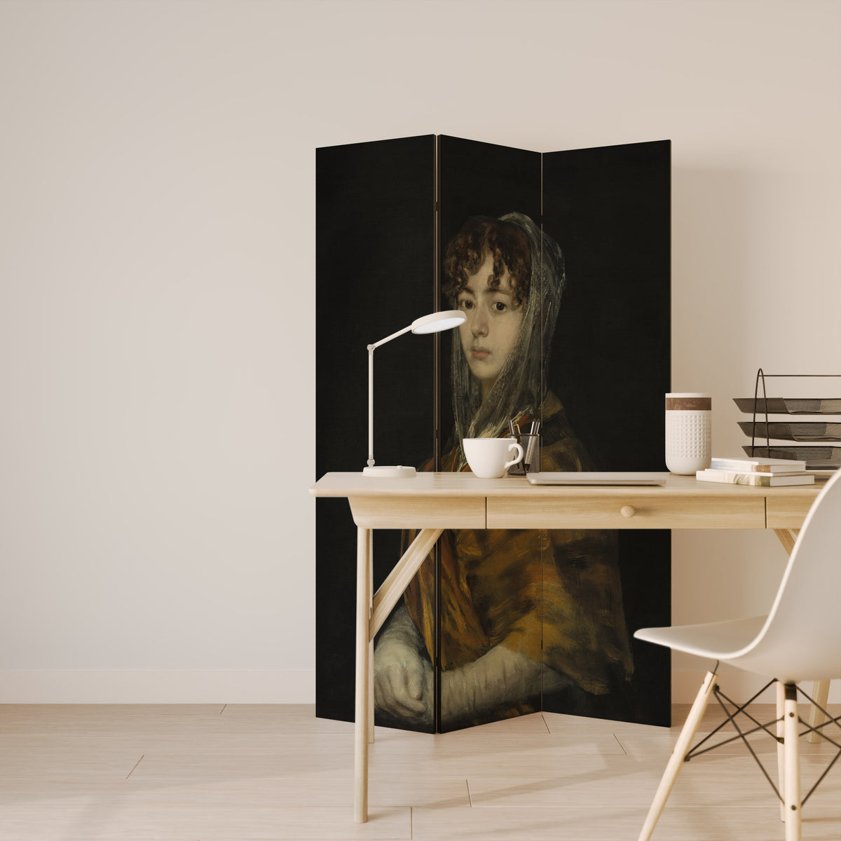 WHISPERS OF HISTORY Dekorativ rumsavdelare – 3 paneler
