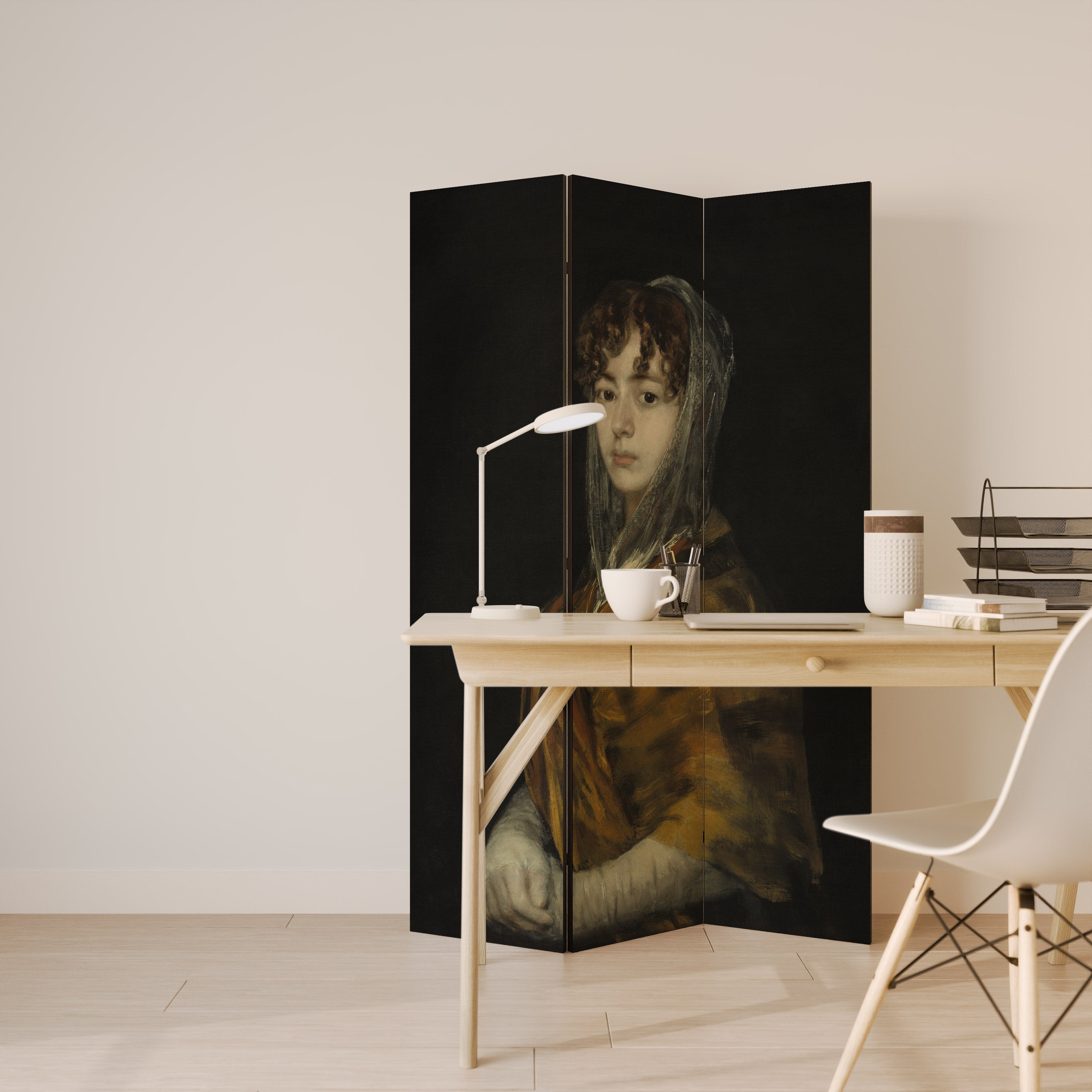 WHISPERS OF HISTORY Dekorativ rumsavdelare – 3 paneler