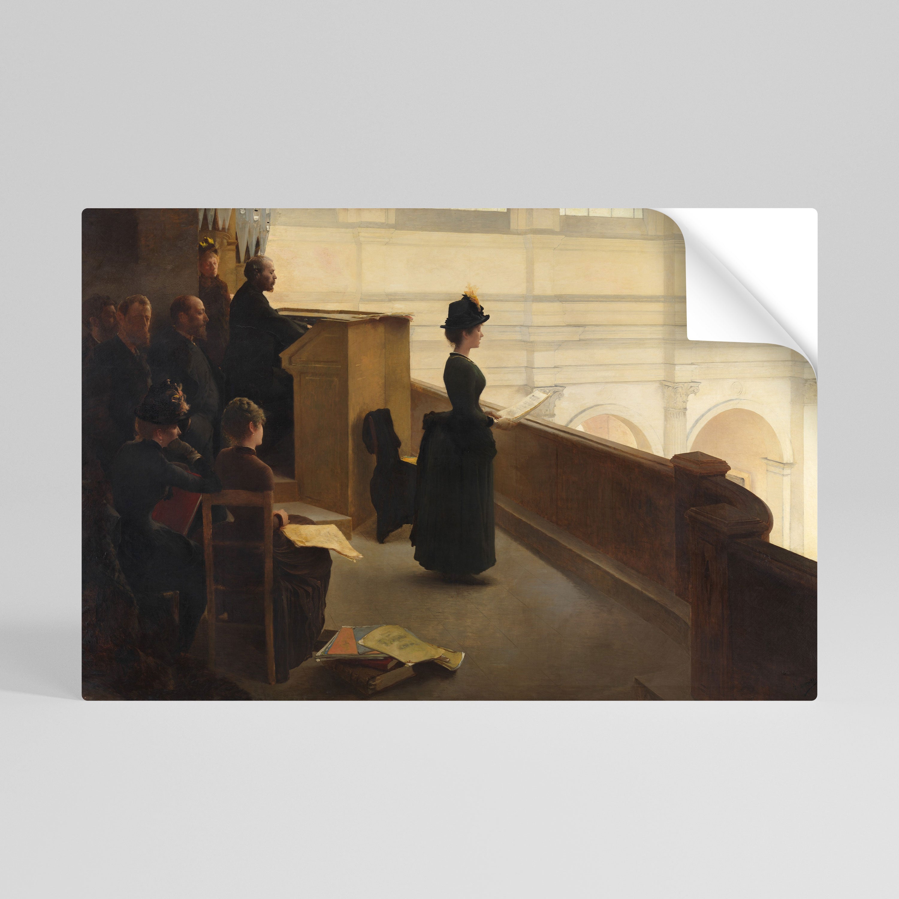 Viskningar av passion, skalbar och självhäftande poster