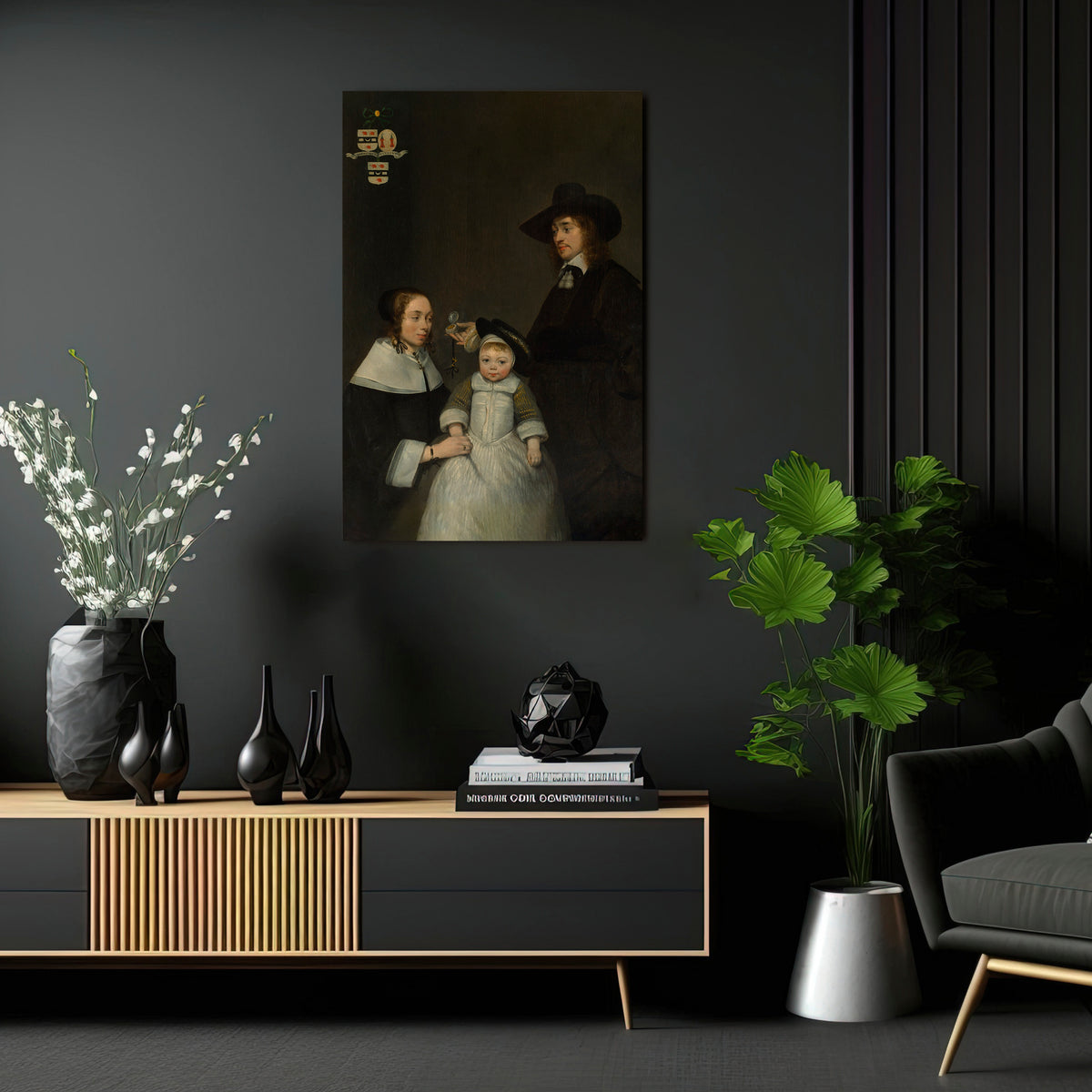 CHERISHED MOMENTS EMBRACED Vertical Canvas Print