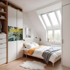 EN OASI AV GLÄDJE Horisontell Poster med självhäftande text