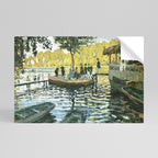 EN OASI AV GLÄDJE Horisontell Poster med självhäftande text