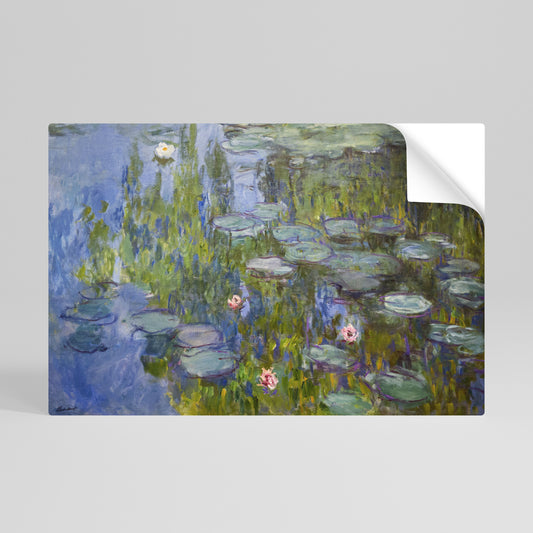 WATER LILIES Självhäftande Horisontell Poster