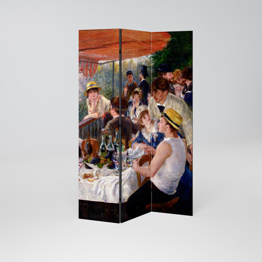 LUNCHEON OF THE BOATING PARTY Dekorativ rumsavdelare – 3 paneler