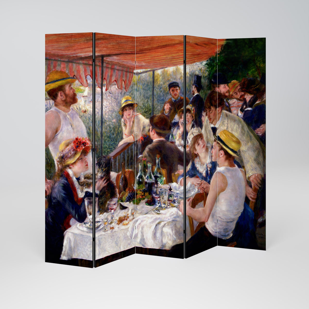 LUNCHEON OF THE BOATING PARTY Dekorativ rumsavdelare – 5 paneler