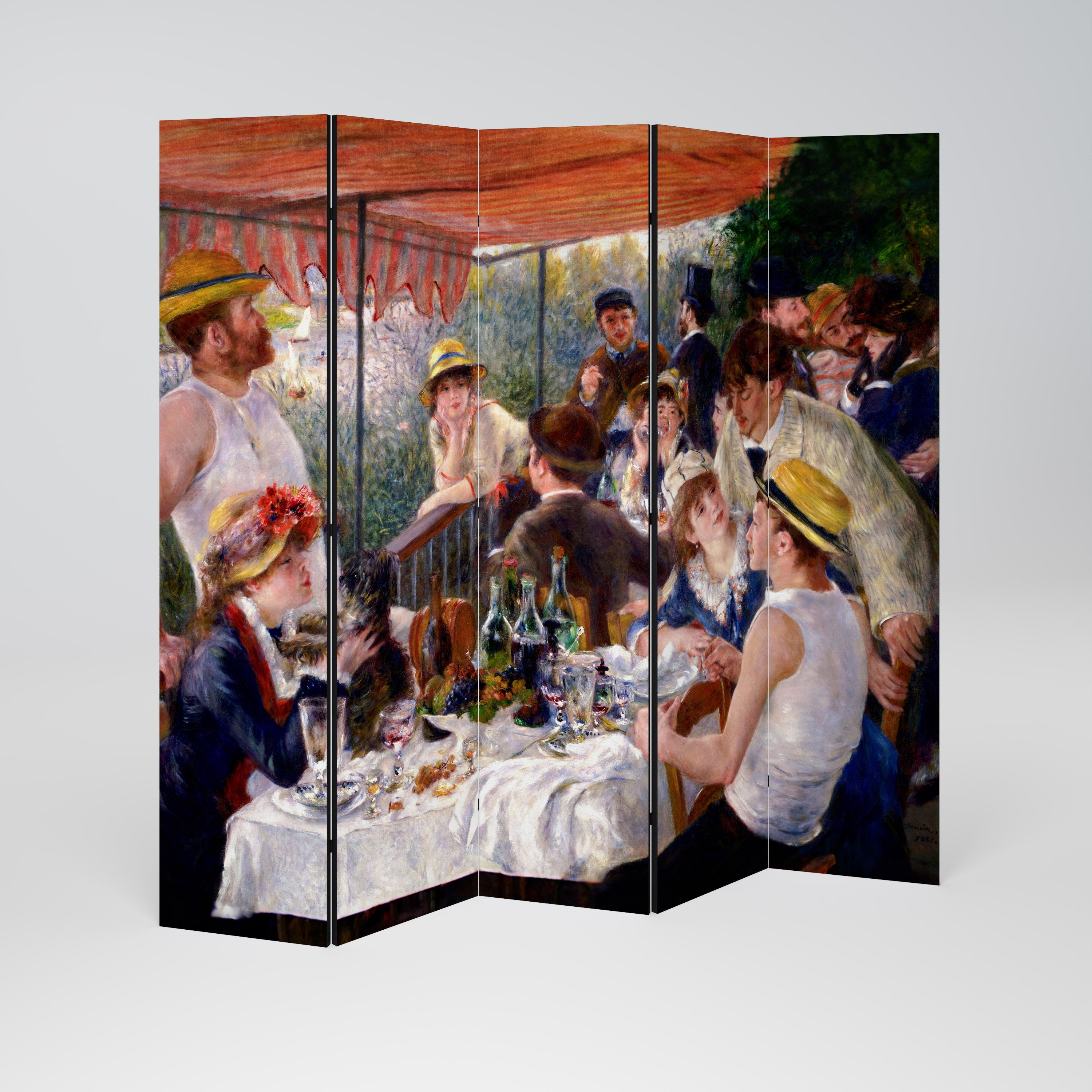 LUNCHEON OF THE BOATING PARTY Dekorativ rumsavdelare – 5 paneler