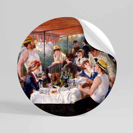 LUNCHEON OF THE BOATING PARTY Rund väggdekal
